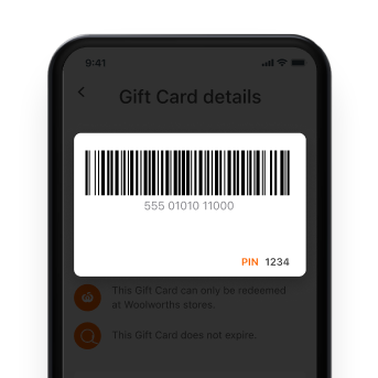 WOOLWORTHS WISH GIFT CARD - $50 (14000 points required)